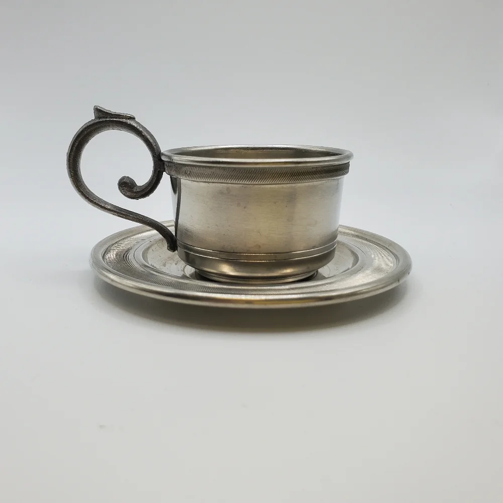 Lot of Vintage European Dutch & German Pewter. 4 Pieces.